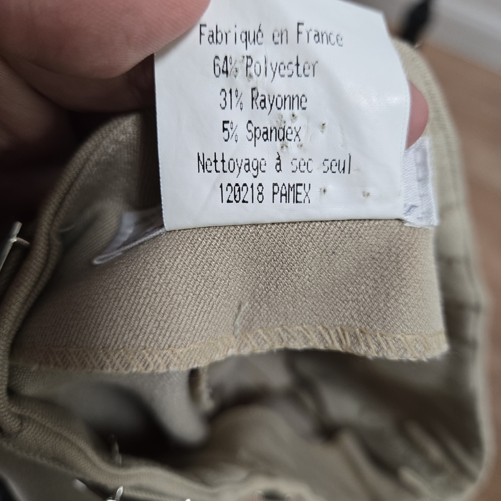 VERTIGO Taupe Stretch Cropped Pants Size 4 - Picture 12 of 13